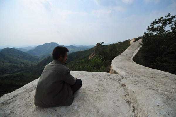 Indignación por restauración con cemento de la Muralla China
