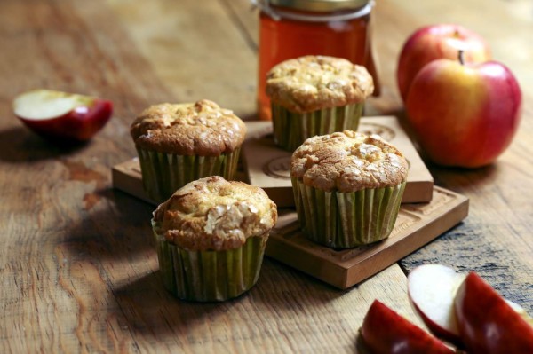 Cómo hacer muffins de manzana