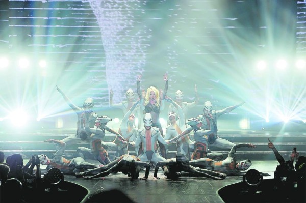 Britney Spears realiza espectáculo en Las Vegas.