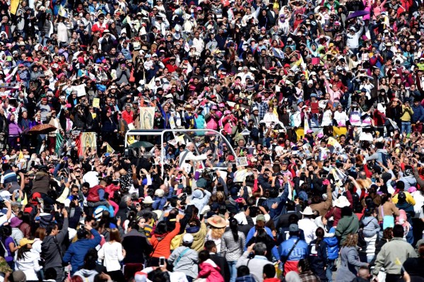 Un millón de mexicanos pudieron ver al papa Francisco