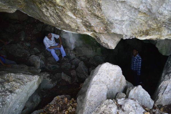 CUEVA. Está cerca de la cascada La Chorrera, ubicada en la aldea Planes de Italia, Paloma y La Masica.