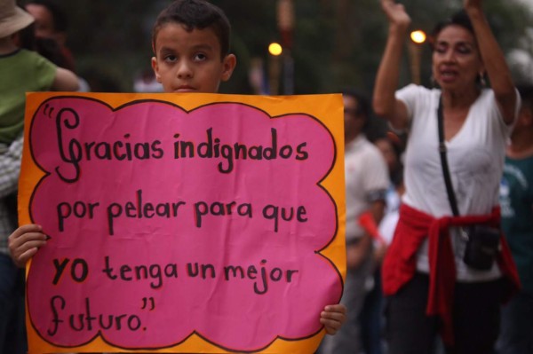 Indignados en San Pedro Sula marchan nuevamente