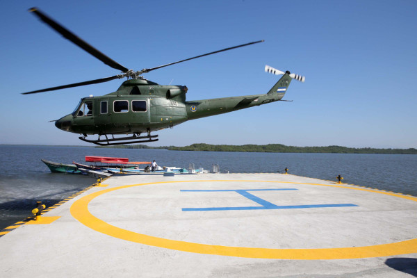 Helipuerto en la isla Conejo ya refuerza soberanía hondureña