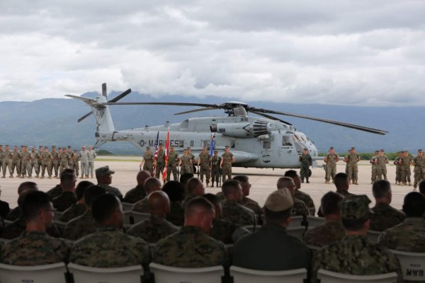 Llegan marines de EEUU a base de Palmerola para tareas humanitarias