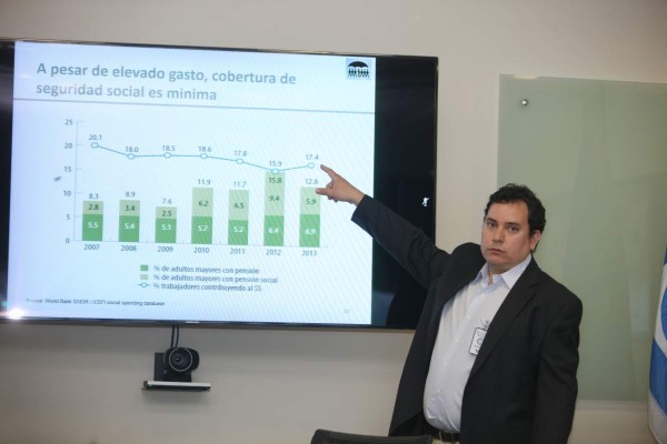 Los representantes del Banco Mundial presentaron el informe en el que destacan los avances de Honduras en proyectos sociales.