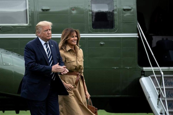 Distancia social: Melania vuelve a despreciar a Trump en público