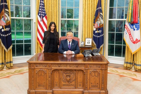 Kim Kardashian se reunió con Donald Trump en la Casa Blanca