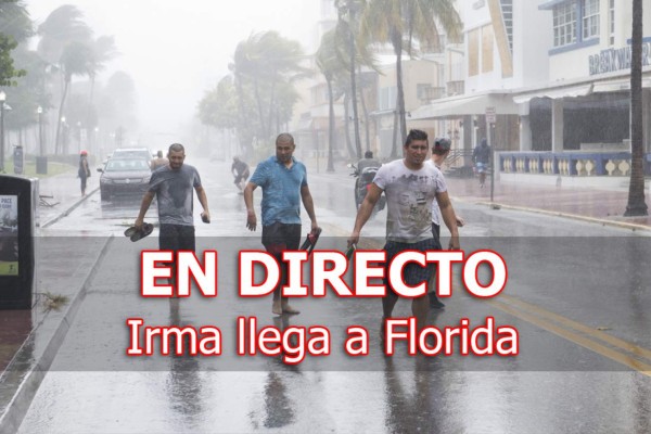 En directo: Vientos de Irma ya azotan Florida