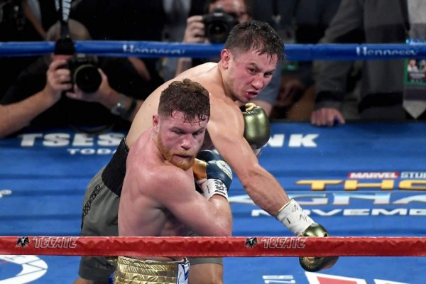 Gennady Golovkin ha conectado buenos golpes a Saúl “Canelo” Álvarez. Foto AFP