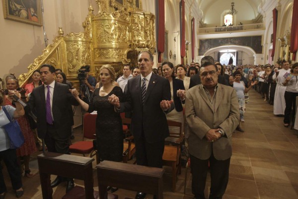 Con procesión y misa conmemoran los 436 años de fundación de Tegucigalpa