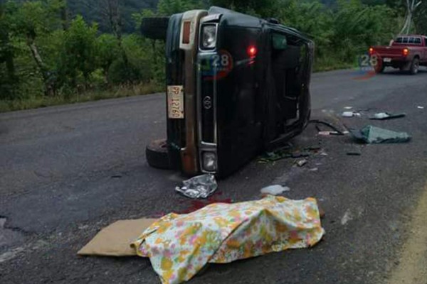 Triple colisión deja una menor muerta y varios heridos en Copán