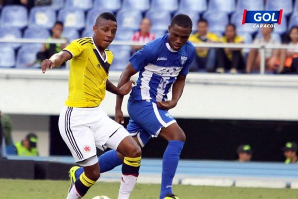 Honduras pierde contra Colombia en cuadrangular Sub-20