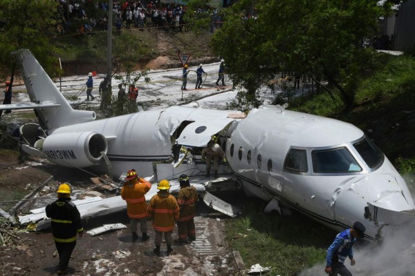 Avión se accidenta en el aeropuerto Toncontín de Honduras
