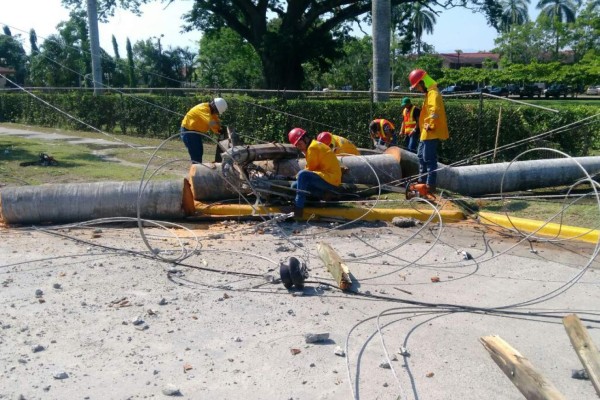 Trabajos de emergencia dejan sin luz al sector este de San Pedro Sula