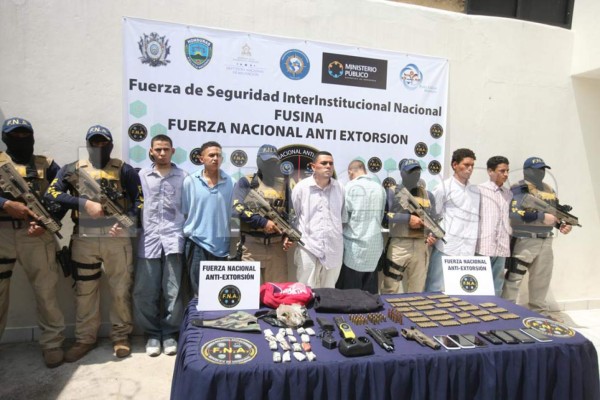 Capturan a seis supuestos miembros de la pandilla 18 en Tegucigalpa