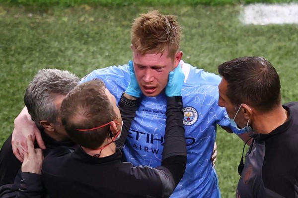 Kevin de Bruyne tiene doble fractura en la cara