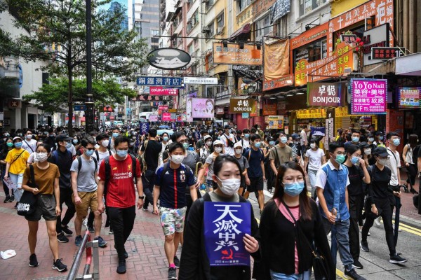 Regresan las protestas a Hong Kong por proyecto de ley de seguridad impulsado por Pekín
