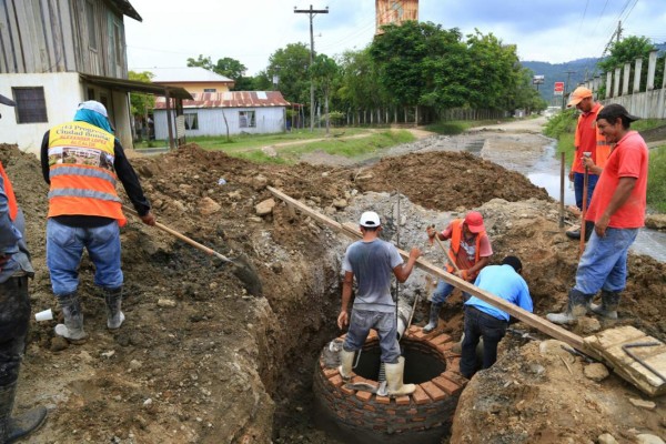 Alcaldía invierte L2 millones para evacuar aguas negras en El Progreso