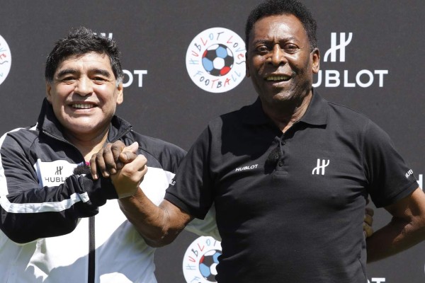 Reconciliación histórica entre Maradona y Pelé