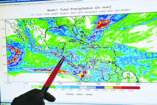 Honduras: pronostican lluvias para toda esta semana