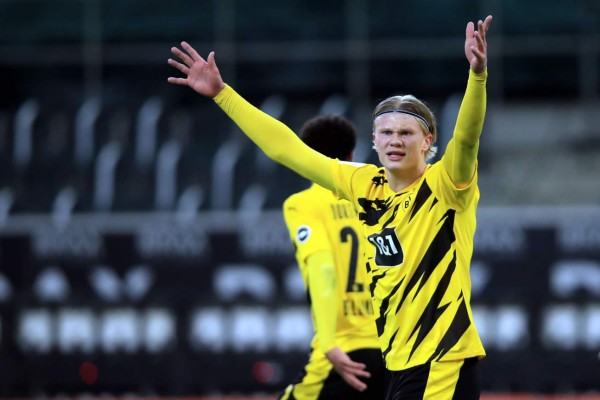 Borussia Dortmund se aleja del título de la Bundesliga pese a los goles de Haaland
