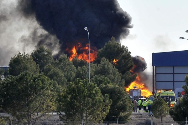 Se estrelló un F-16 en escuela militar de la OTAN en España: al menos 10 muertos