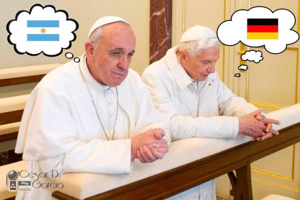 Papa Francisco y Benedicto XVI no verán la final del Mundial juntos