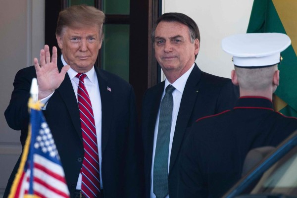 Trump recibe a Bolsonaro en la Casa Blanca para discutir crisis en Venezuela