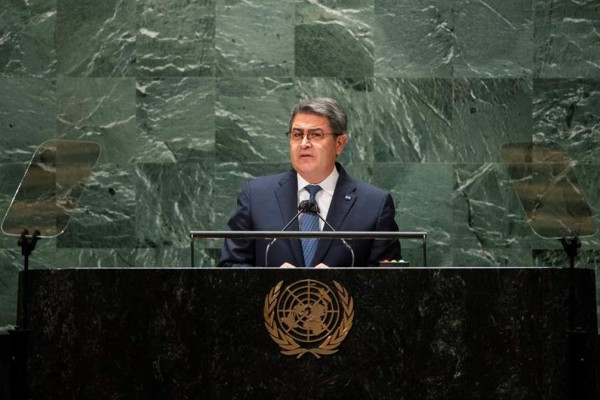 'Conmigo todo se les acabó a los narcos': JOH ante Asamblea de la ONU