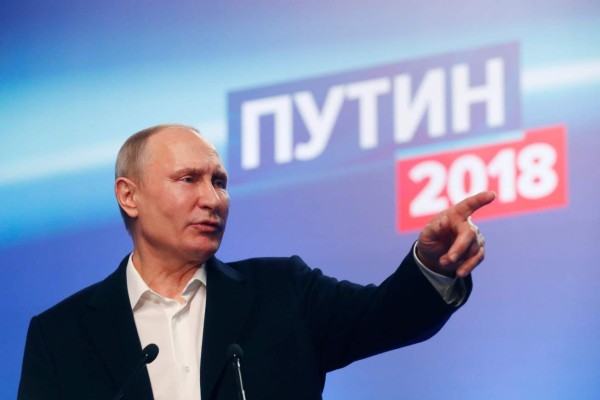 Putin proclama su victoria en las elecciones presidenciales rusas