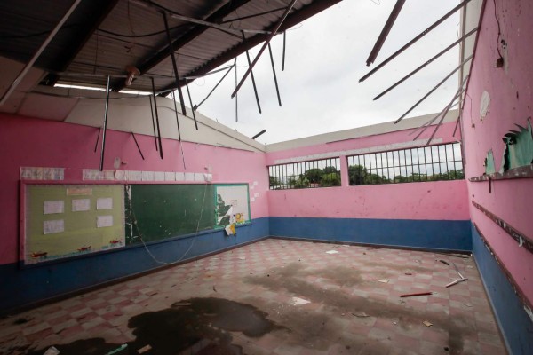 Niños de la escuela San José Cinco iniciarán clases en aulas sin techo