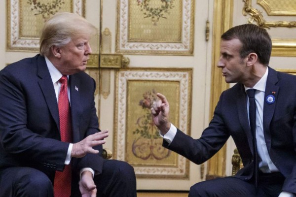 Macron responde a las burlas de Trump en Twitter