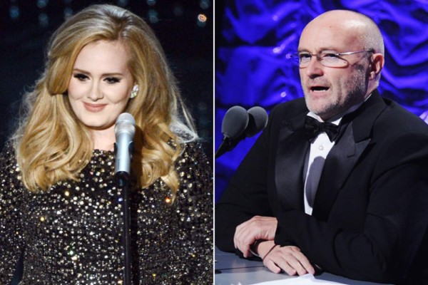 Adele niega haber despreciado a Phil Collins