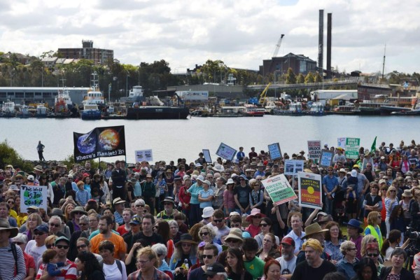 Multitudinarias marchas contra el cambio climático