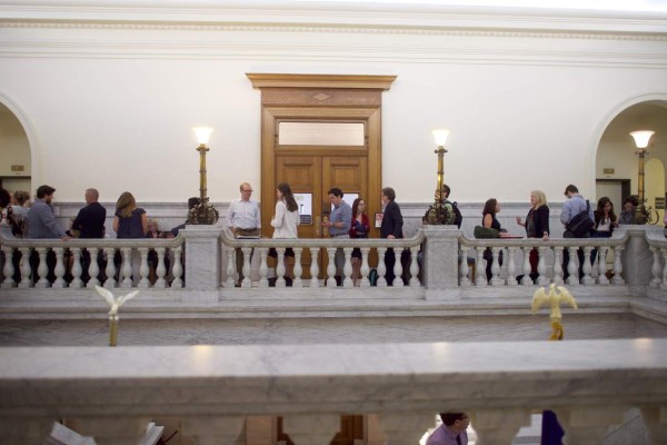 NORRISTOWN, PA - JUNE 14: Members of the media and public line up before Bill Cosby arrives on the third day of jury deliberations of his sexual assault trial at the Montgomery County Courthouse on June 14, 2017 in Norristown, Pennsylvania. A former Temple University employee alleges that the entertainer drugged and molested her in 2004 at his home in suburban Philadelphia. More than 40 women have accused the 79 year old entertainer of sexual assault. Mark Makela/Getty Images/AFP== FOR NEWSPAPERS, INTERNET, TELCOS & TELEVISION USE ONLY ==