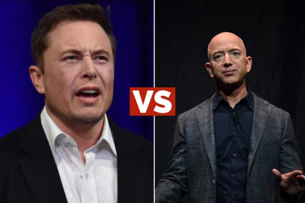 Duelo de titanes: Elon Musk y Jeff Bezos se lanzan críticas por proyectos espaciales