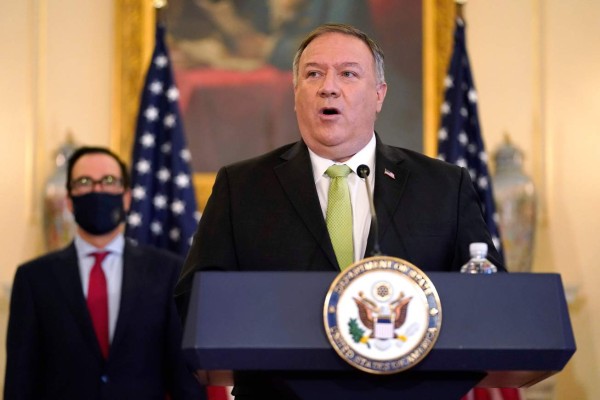 EEUU anuncia que aplicará sanciones 'de la ONU” contra Irán y Maduro