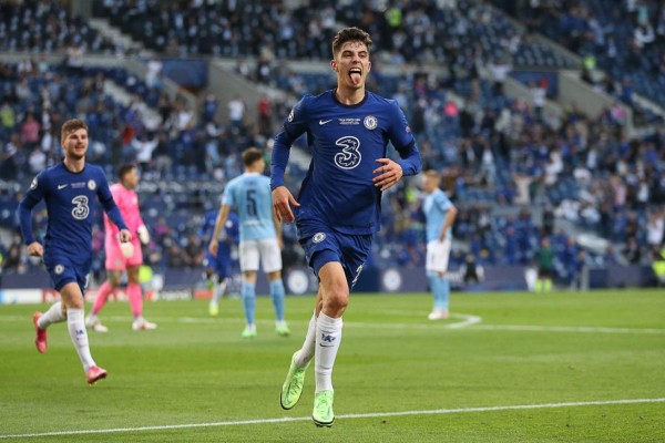 Kai Havertz abrió el marcador en la final de la Champions entre Chelsea - Manchester City