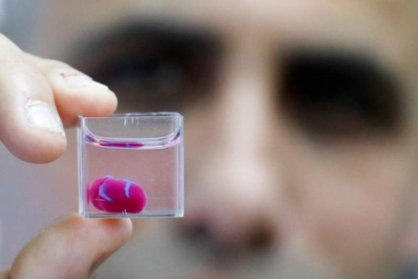 Imprimen en 3D el primer corazón con tejido humano