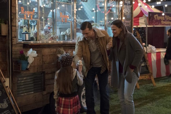 Cailey Fleming, Jeff Hephner and Jennifer Garner star in PEPPERMINT