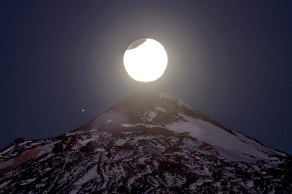 La luna sangrienta se movió por América