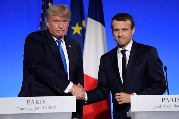 Trump dijo a Macron que buscará solución sobre el clima los próximos meses