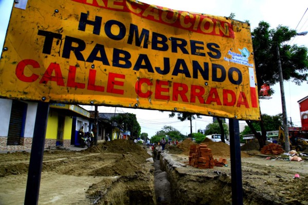 Vuelven a cerrar la avenida Júnior de San Pedro Sula por trabajos