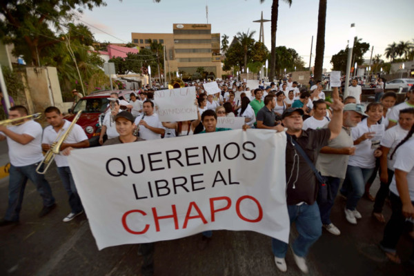 Investigan quién organizó marcha a favor de 'El Chapo'