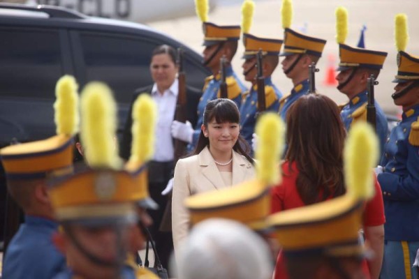 La princesa de Japón llegó a Honduras en horas de la mañana de este domingo.