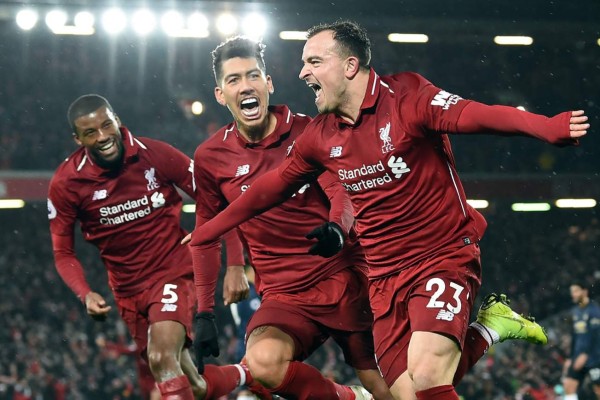 Liverpool recupera el liderato de la Premier League tras derrotar al Manchester United