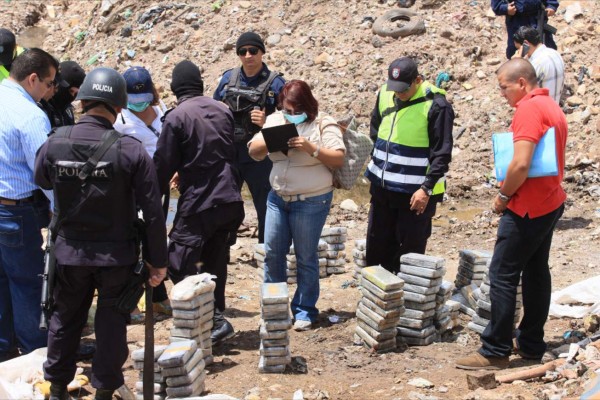 Más de 11,000 kilos de cocaína y L278 millones decomisó Honduras en 2014