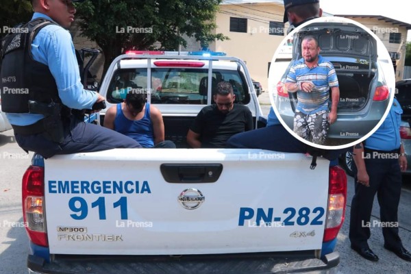 Lo rescatan cuando iba raptado en el baúl de un auto en San Pedro Sula