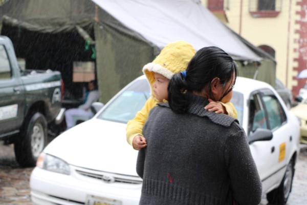 Lluvias y bajas temperaturas afectan el occidente de Honduras