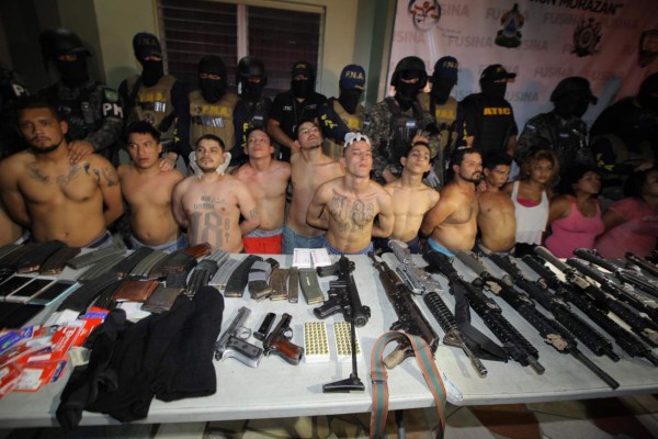Auto de formal procesamiento contra 13 presuntos pandilleros en San Pedro Sula